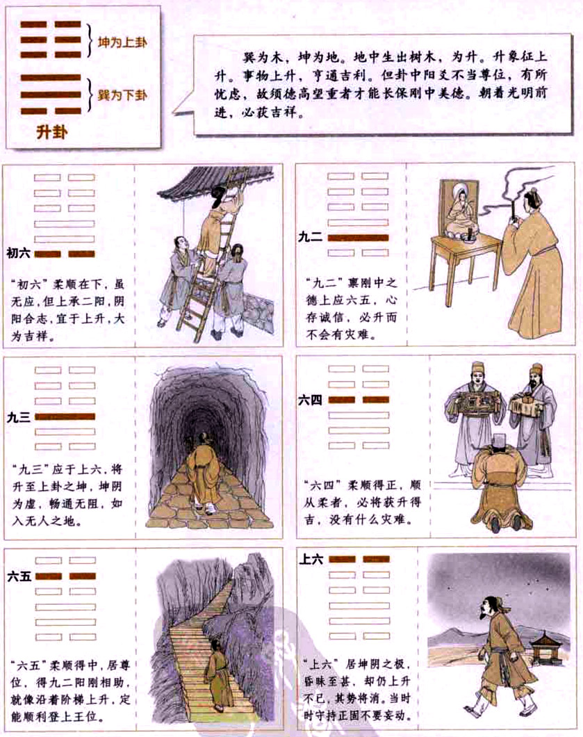 【自学易经之46卦】升卦：顺势上升，积小成大