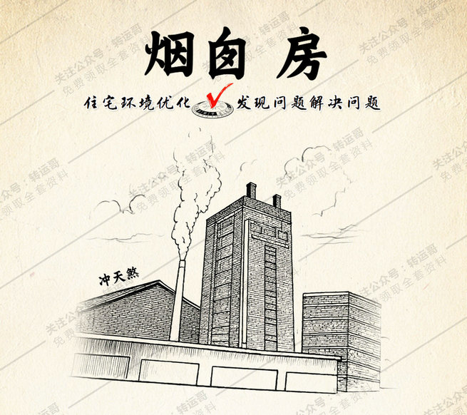 冲天煞：高大的烟囱对房