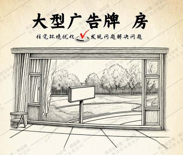 菜刀煞：广告牌冲阳台