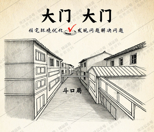 街道店铺大门对大门