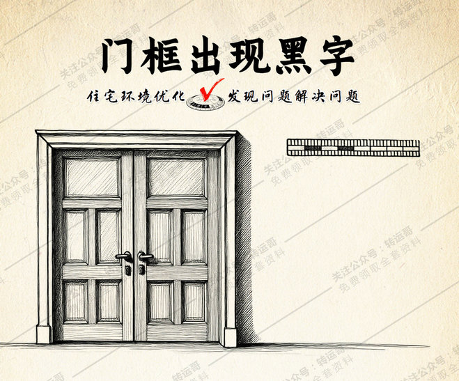 门框出现黑字
