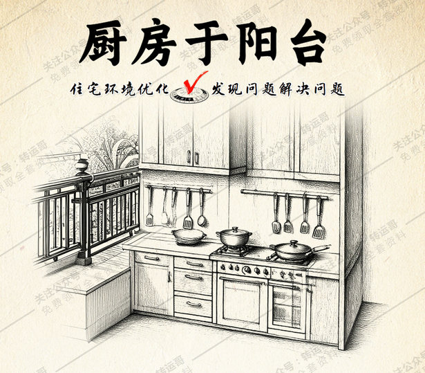 厨房设于后阳台